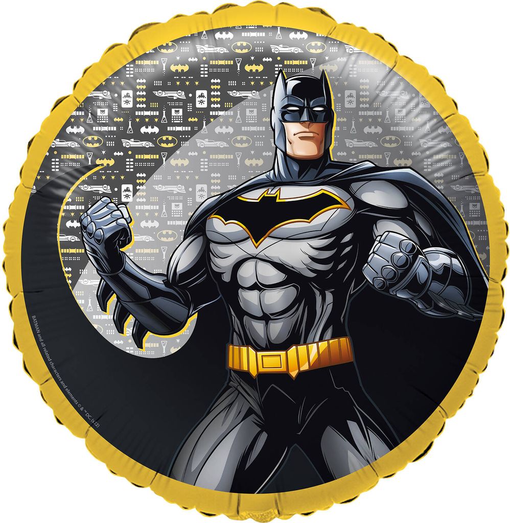 Riethmüller Standard Batman Folienballon S60 verpackt 43cm Sonstige