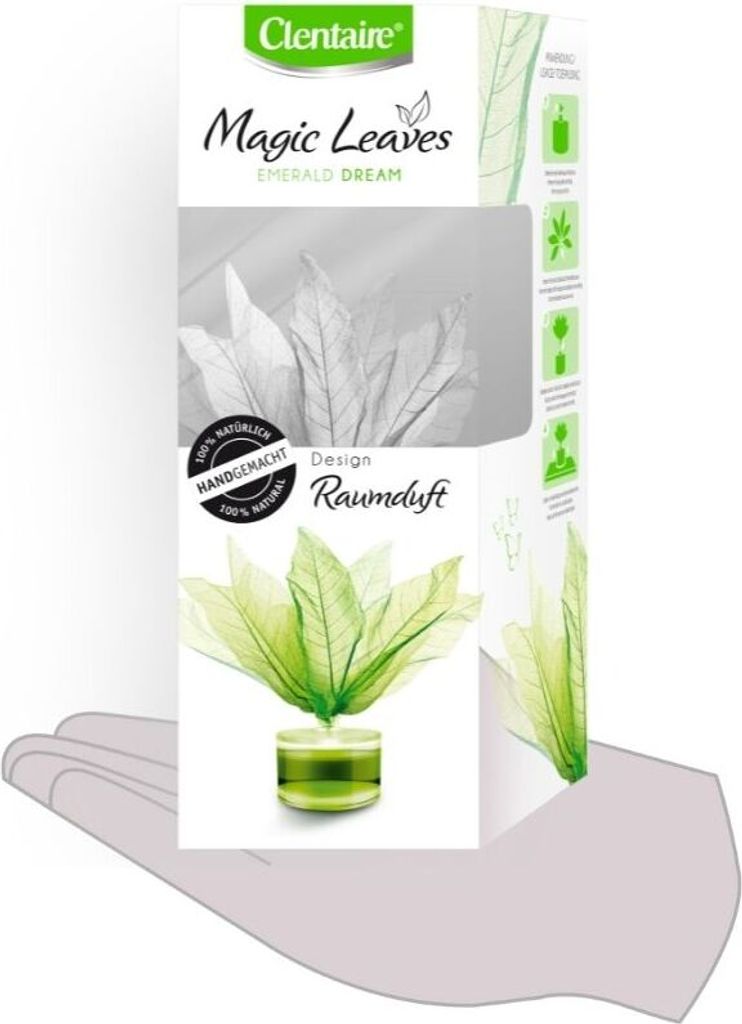 CLENTAIRE Magische Duftblätter Smaragd 50ml Glas | Stk