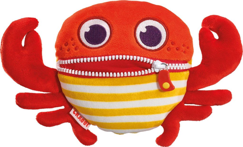 Schmidt Spiele 42639 Sorgenfresser Crabbi, klein, 23,5 cm, Edition Ahoi