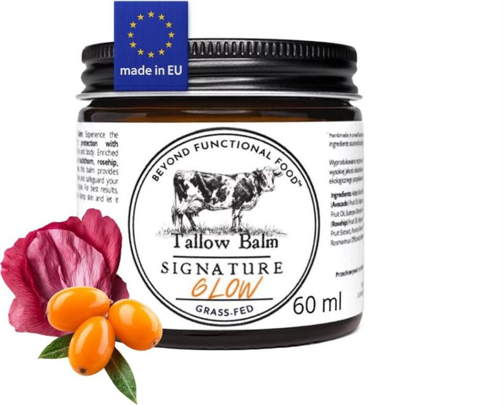 SIGNATURE Glow Beef Tallow Balm mit Antioxidantien - Whipped Tallow Balm mit Illuminating Effect - 60 ml