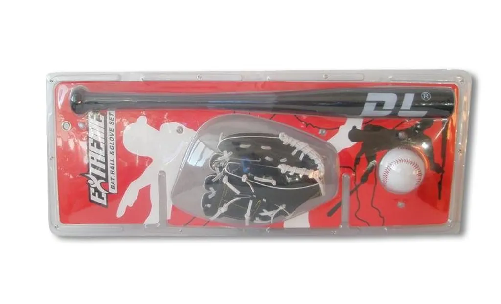 Equipement de baseball noir 2409B idéal pour jouer en famille au parc