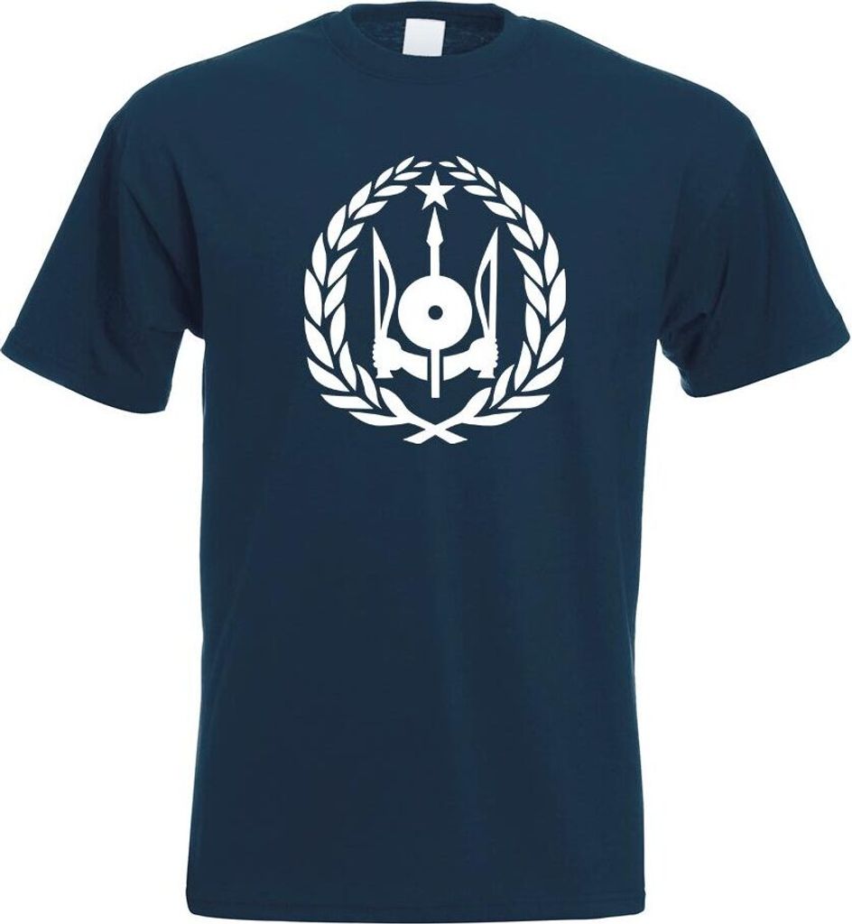 Kiwistar - T-Shirt - Navy - Dschibuti Wappen Motiv Bedruckt Funshirt Design Print - mit Motiv Bedruckt - Funshirt Design - Sport - Freizeit - Herre...