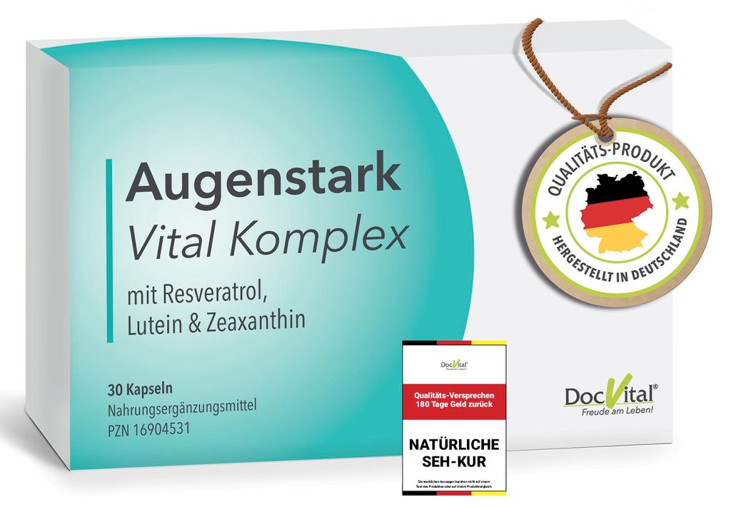 DocVital® Augenvitamine Lutein Zeaxanthin Vitamin A - Produktbild 