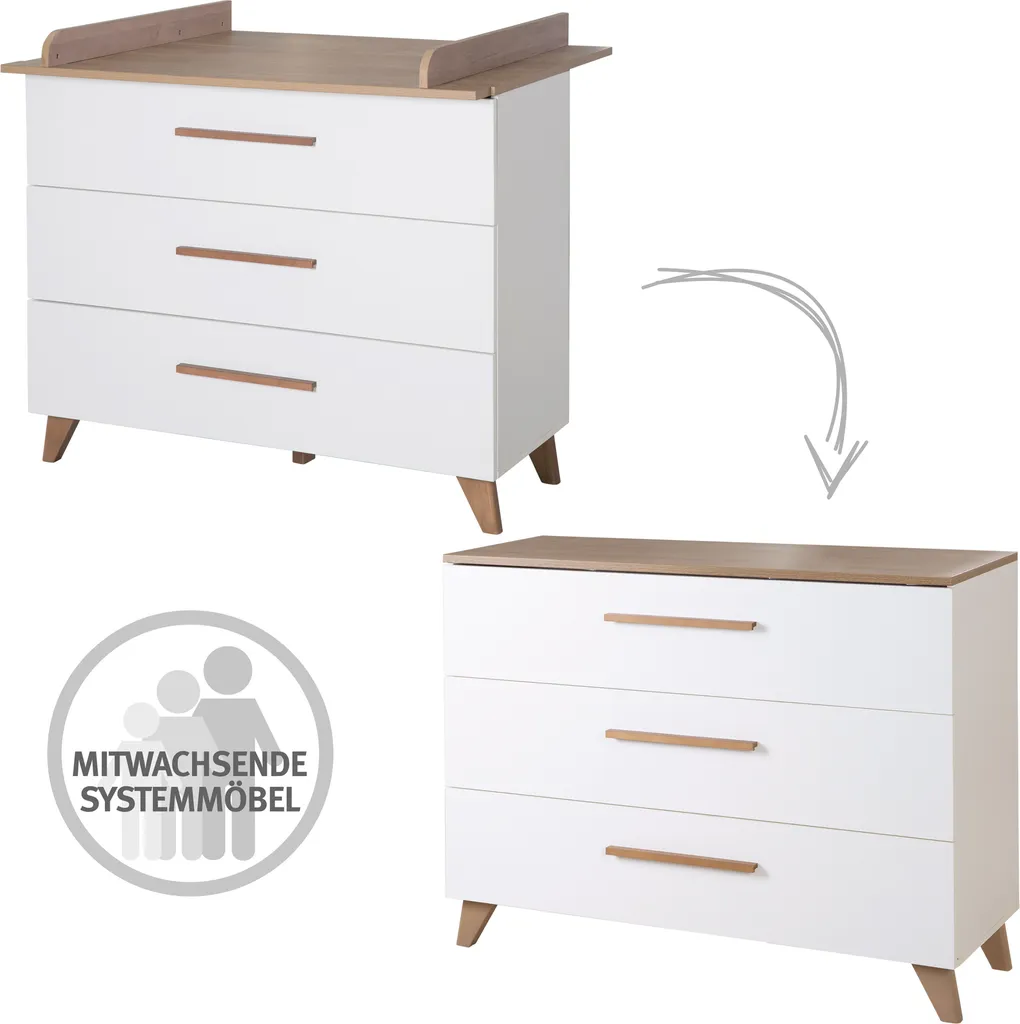 Commode à langer Ole roba : solution de rangement stable avec matelas - 10
