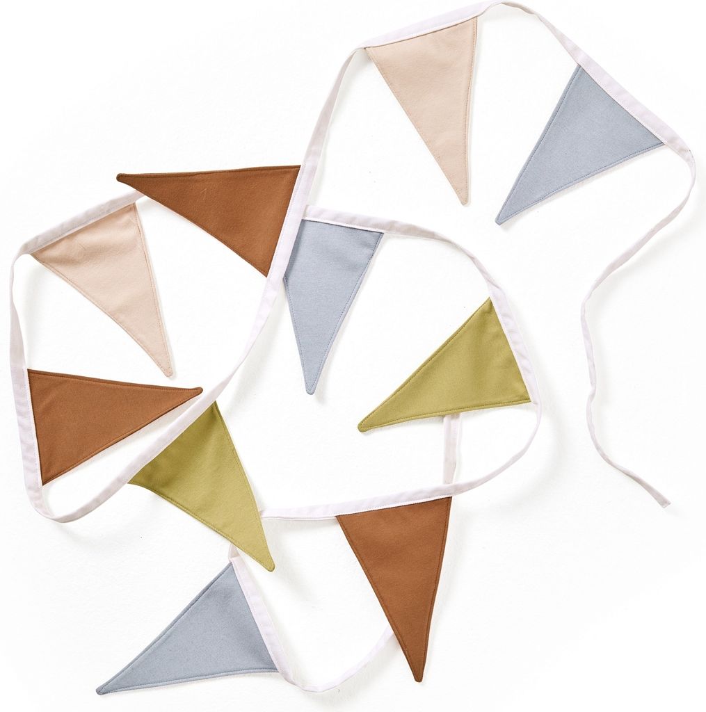 Kids Concept Wimpelgirlande beige 2,9m, Girlanden