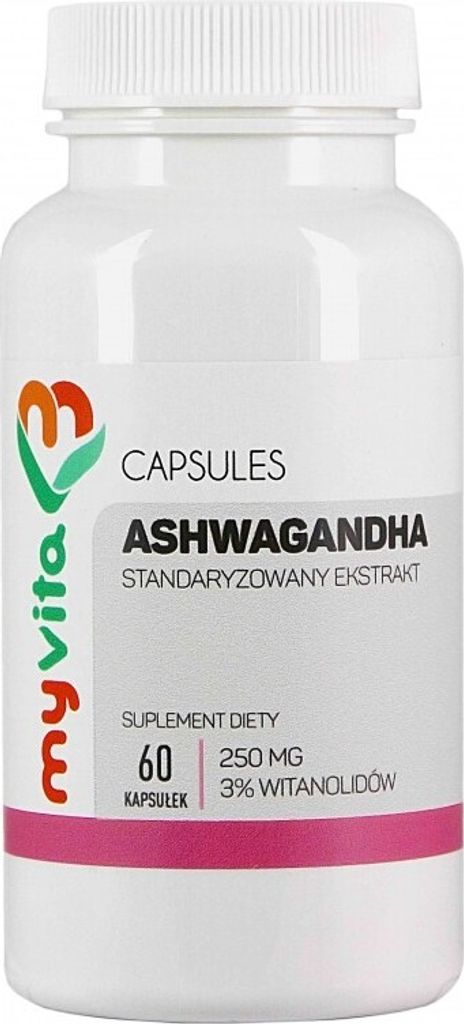 MyVita Ashwagandha 250mg Immune Support 60 Capsules