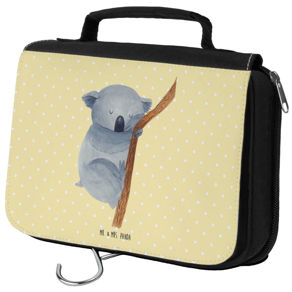 Mr. & Mrs. Panda beauty case Koalabär - Gelb Pastell - Geschenk, schlafen, Make-Up Tasche, Träumen, kosmetiktäschchen, Kulturtasche, Waschbeutel...