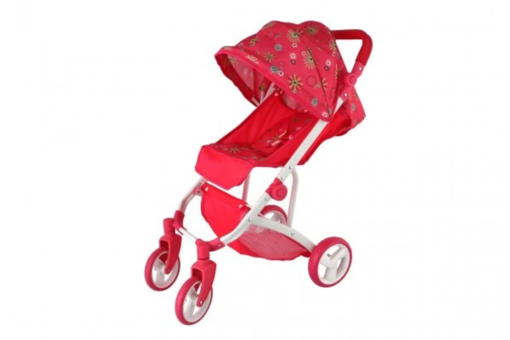 Poussette poupée stable Teddies : finis les jouets fragiles avec canopy