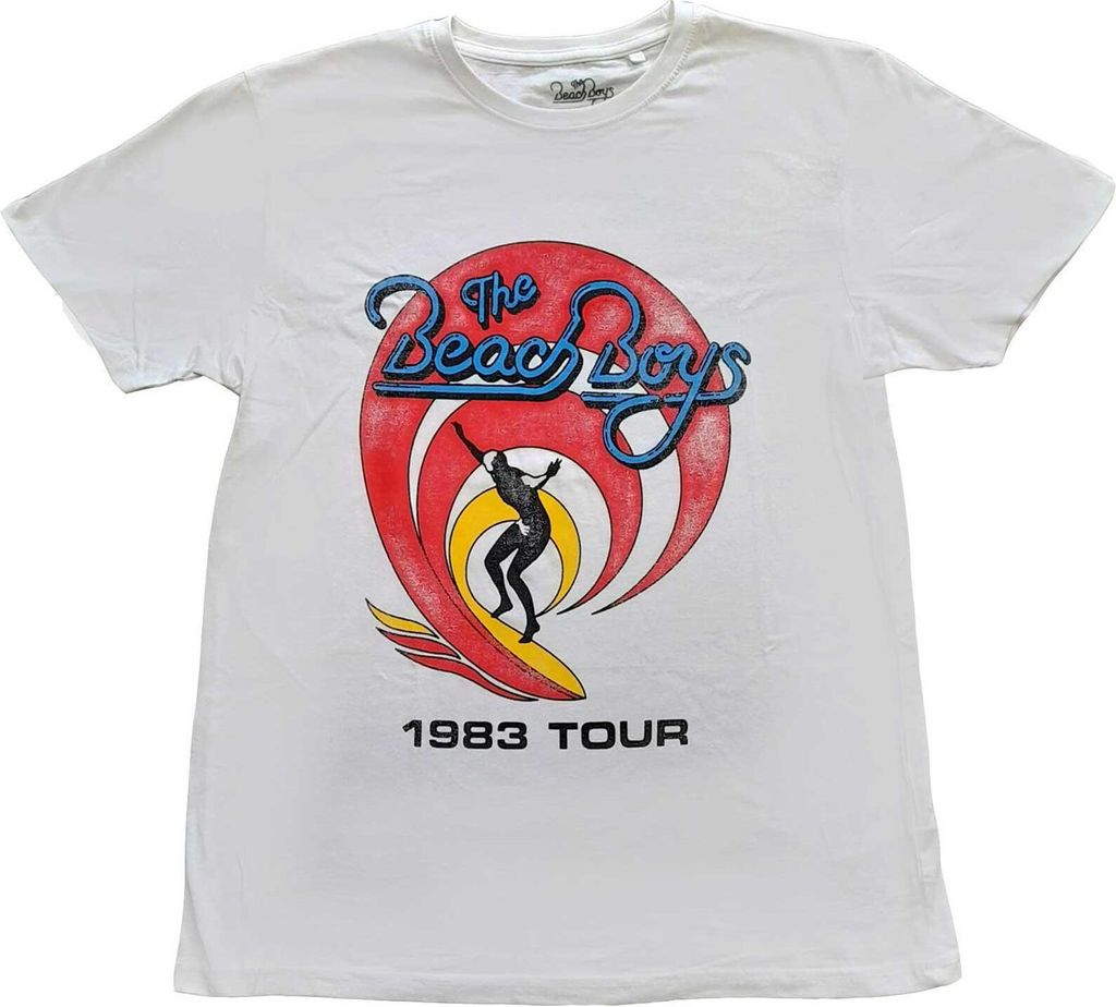 The Beach Boys - "Surfer ́83" T-Shirt für Herren/Damen Uni RO4645 (XXL) (Weiß)