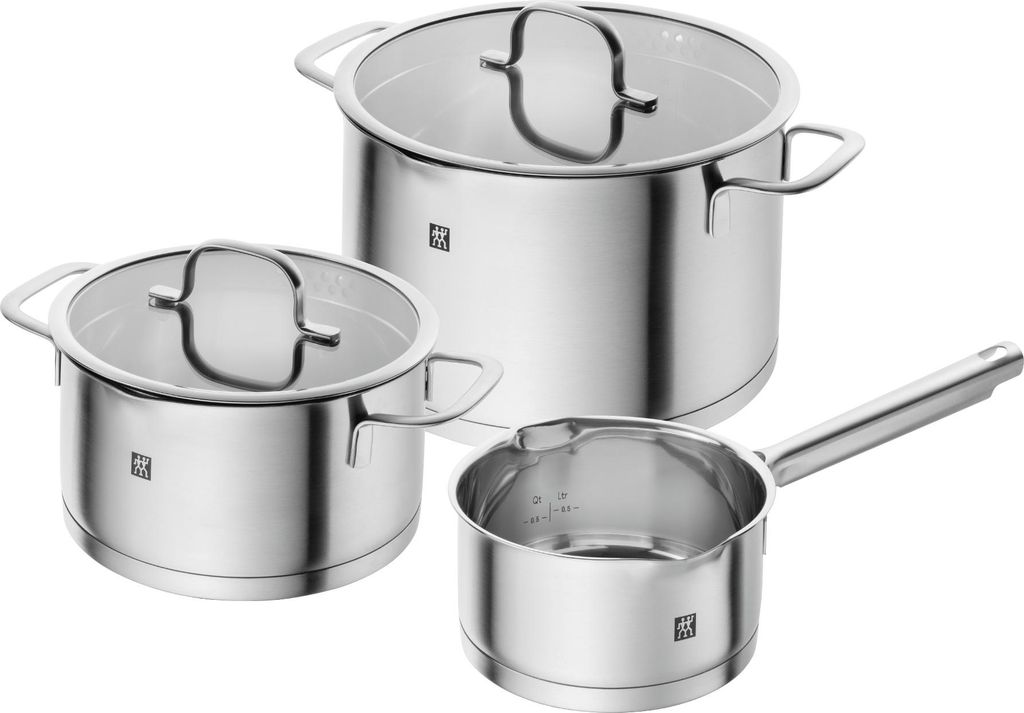Zestaw garnków ZWILLING, 3 części | okrągłe | stal Zdjęcie produktu 