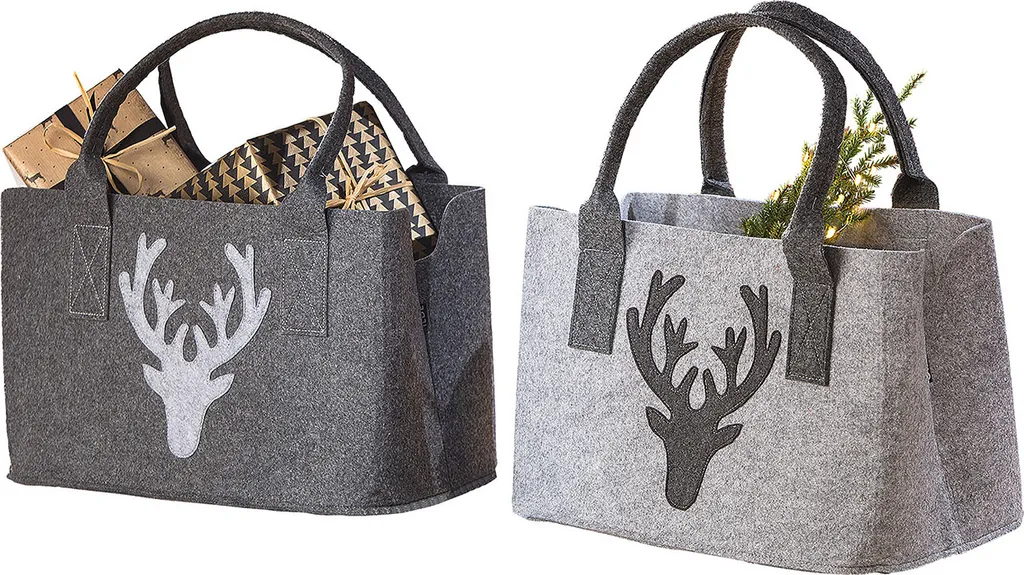 Sac en Feutre Robuste Hirsch Anthracite avec Anses de Transport VE 4 - 2