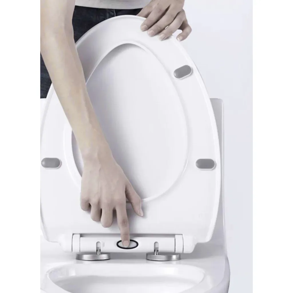 Abattant WC à Fermeture Douce et Déclipsage Rapide Montage Simple