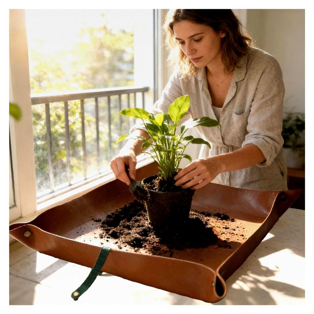 Faltbare Umtopfschale, 67x100 cm Pflanzmatte für Bewässerung und Pflege