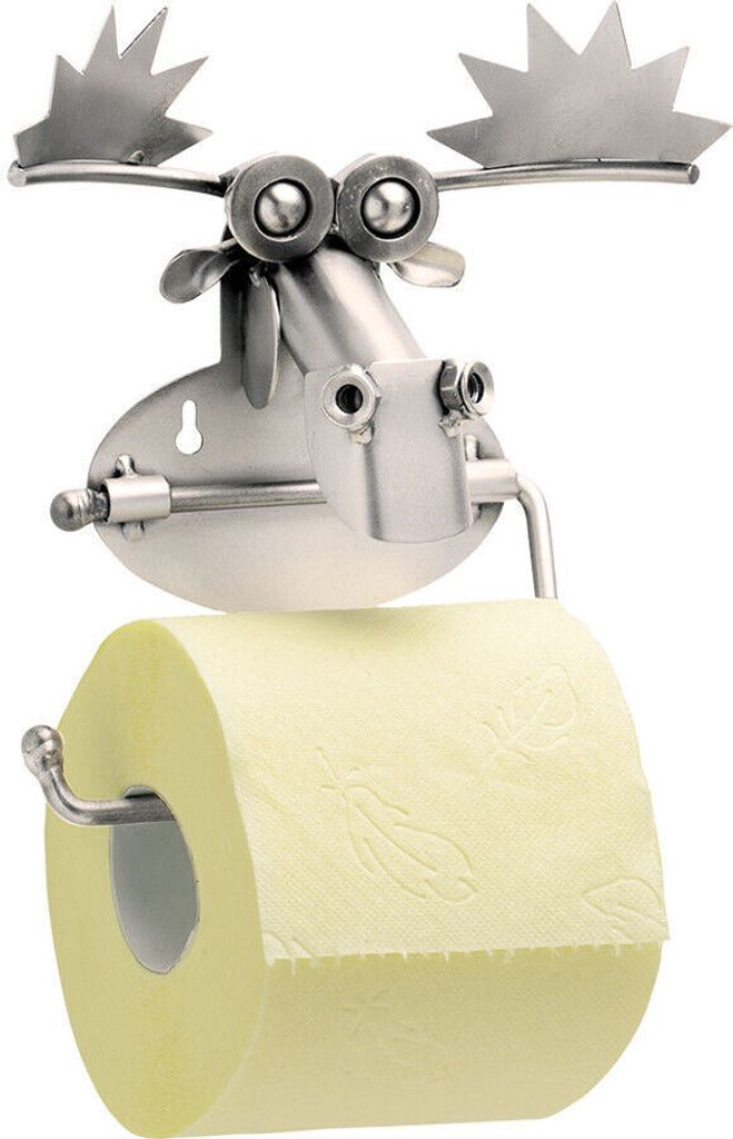 Toilettenpapierhalter Elch aus Metall