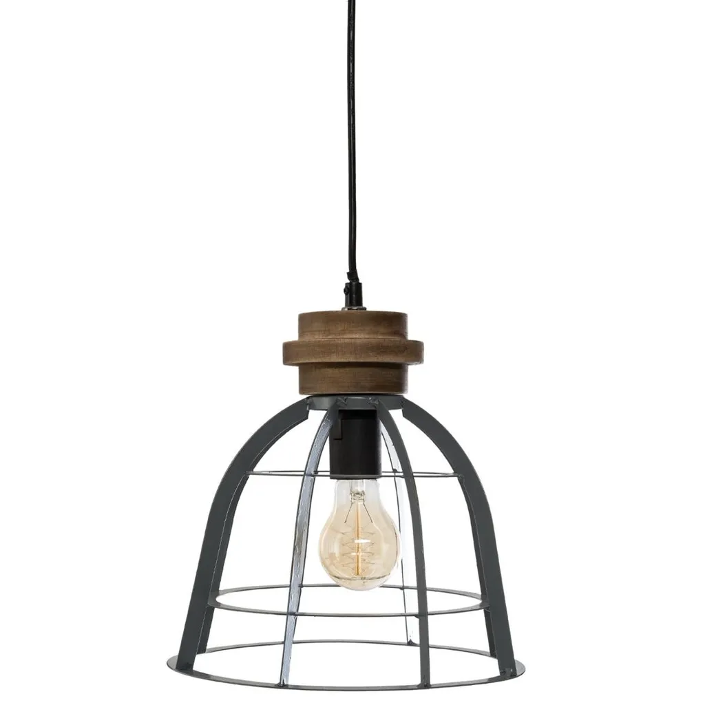 Petit luminaire industriel cyan Ø 25 cm pour éclairer vos recoins
