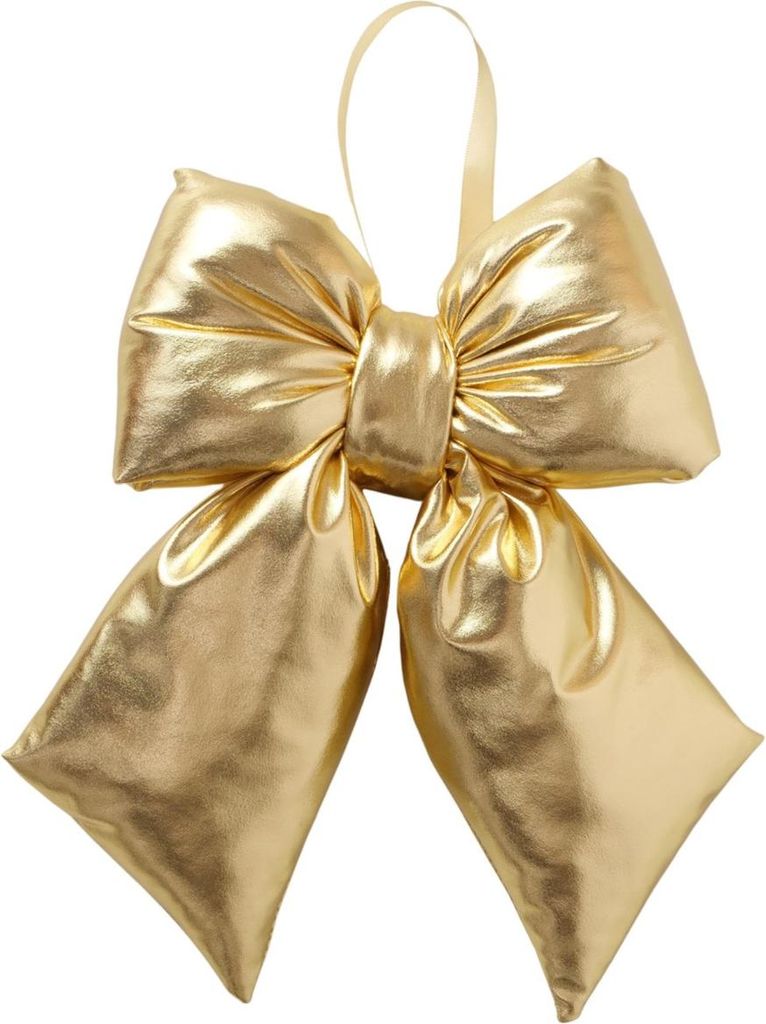 BOLTZE Deko-Anhänger Bowy Schleife gold 30x6,5cm