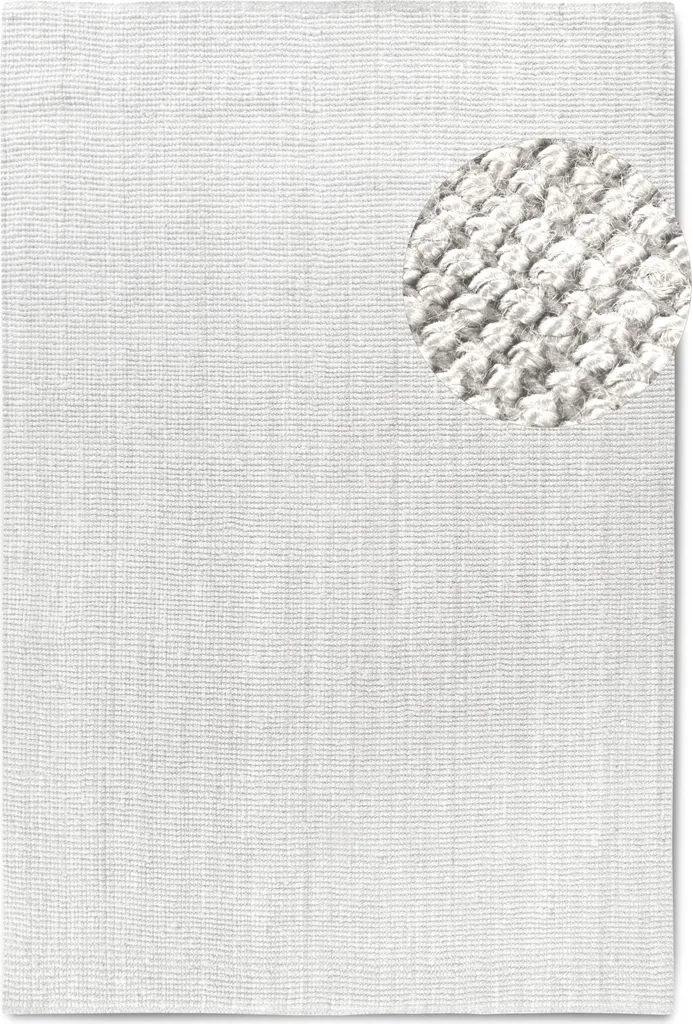 Tapis en jute blanc pur Rosalie Villeroy & Boch pour salon et chambre
