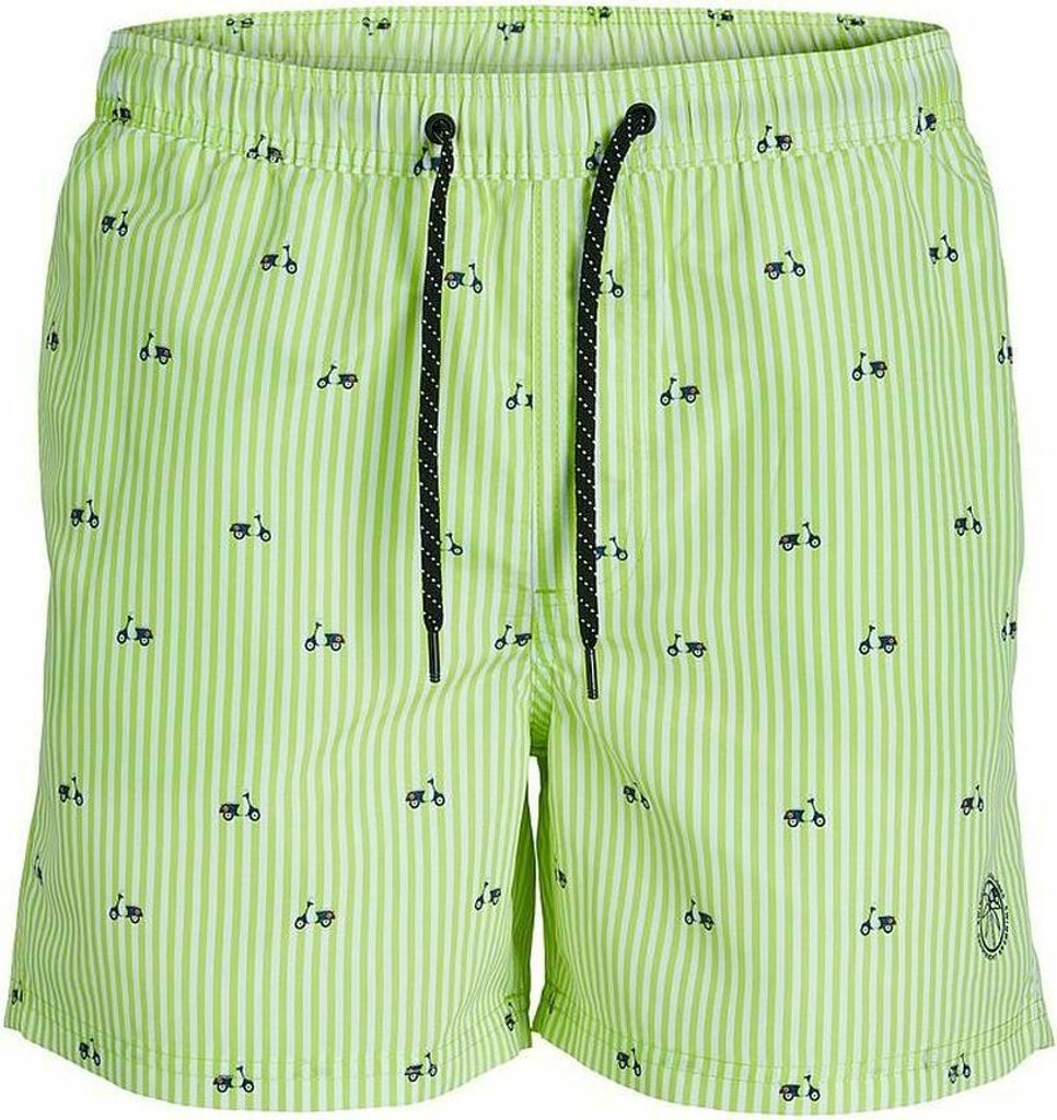 Herren Badehose PSTFIJI JJSWIM MINI STRIPE LY Jack & Jones 12227350 grün - S