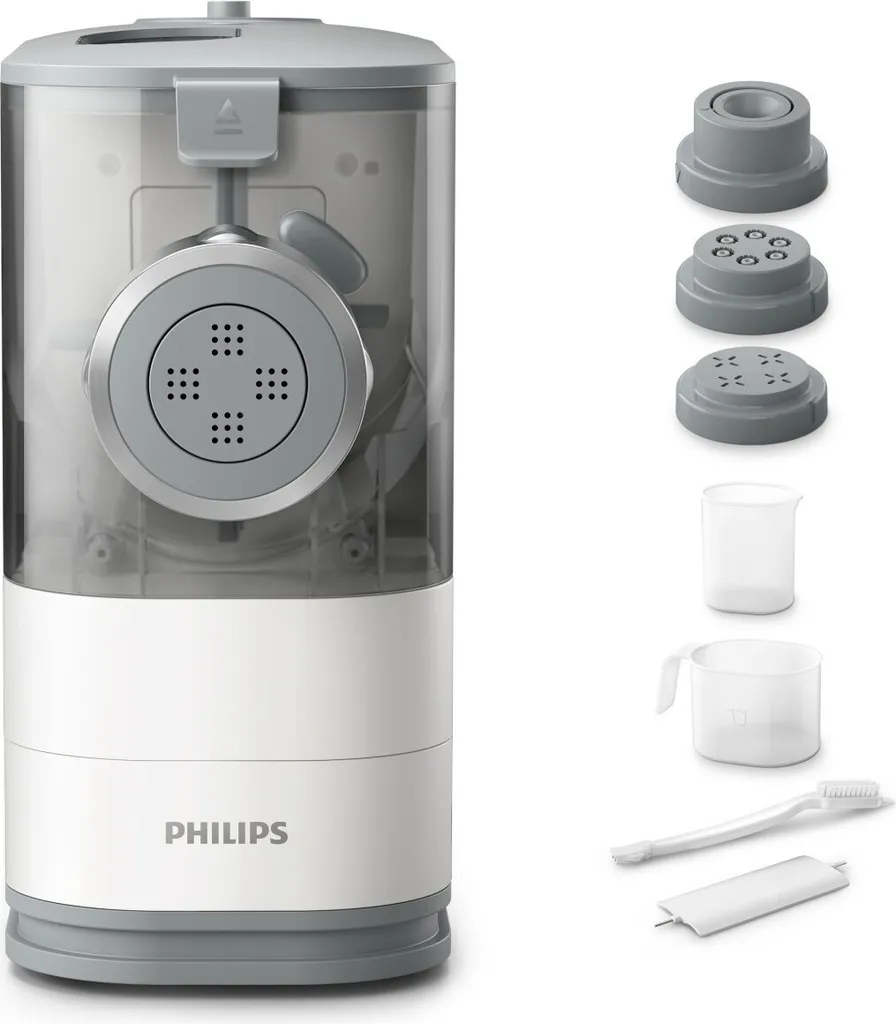 Philips Viva HR2345/19 Machine à pâtes compacte 150W avec 4 disques inclus