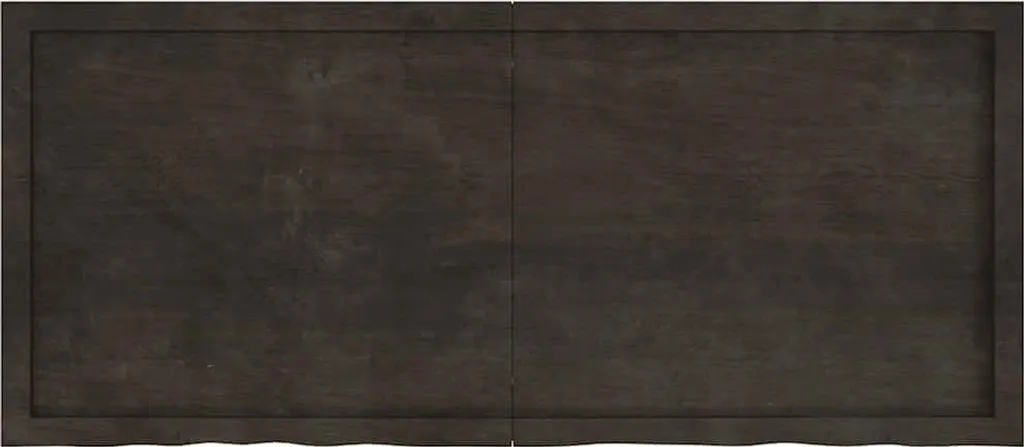 Top Scrivania Rovere Massello 140x60x4cm Marrone Scuro - Design Loft