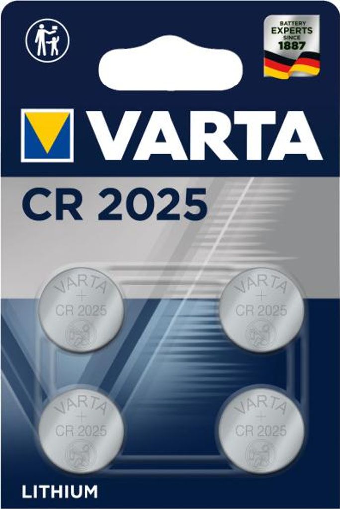 Varta 06025 101 404, Batéria na jedno použitie, CR2025, Obrázok produktu 