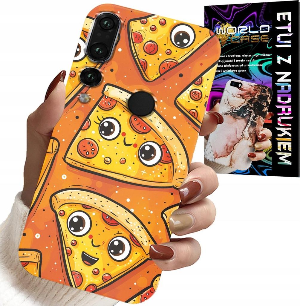Fall Für Huawei P20 Pro - Süsse Lächelnde Pizzen Fall + Glas