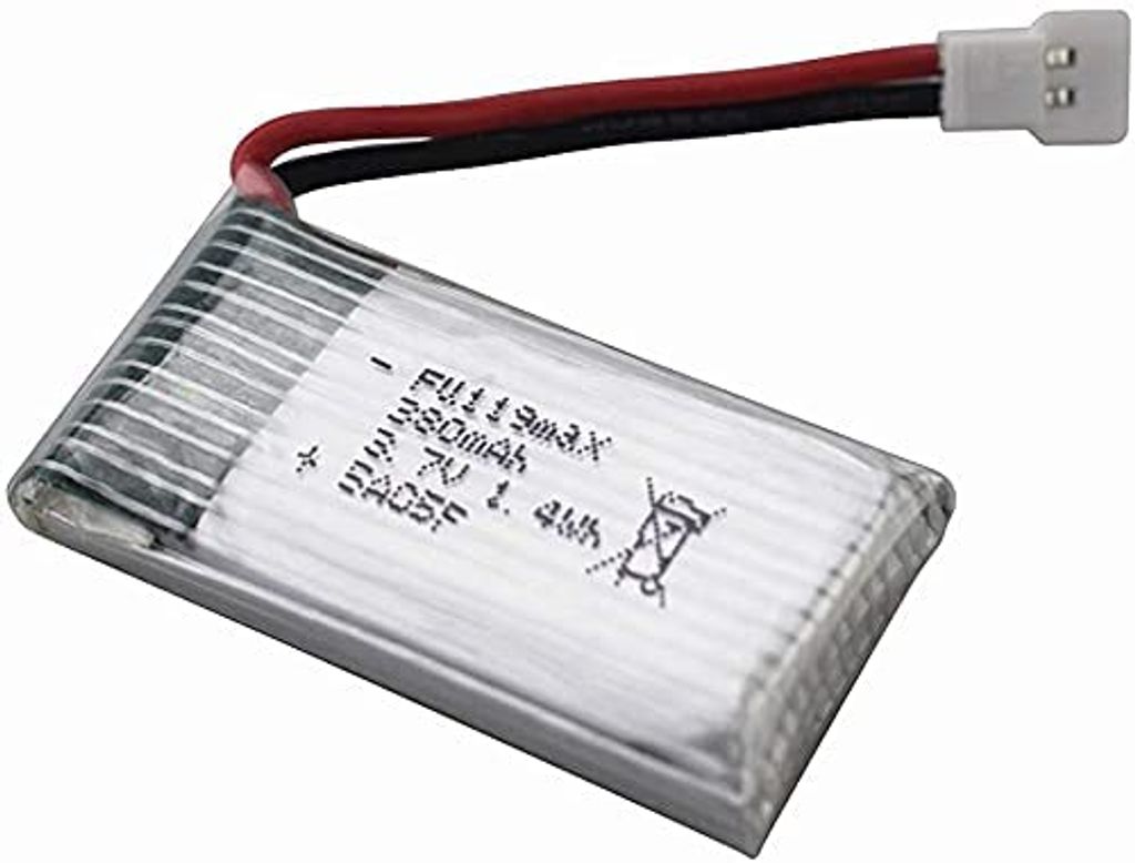 Set de 3 batteries LiPo 3.7V 380mAh pour quadricoptère RC | Image du produit 