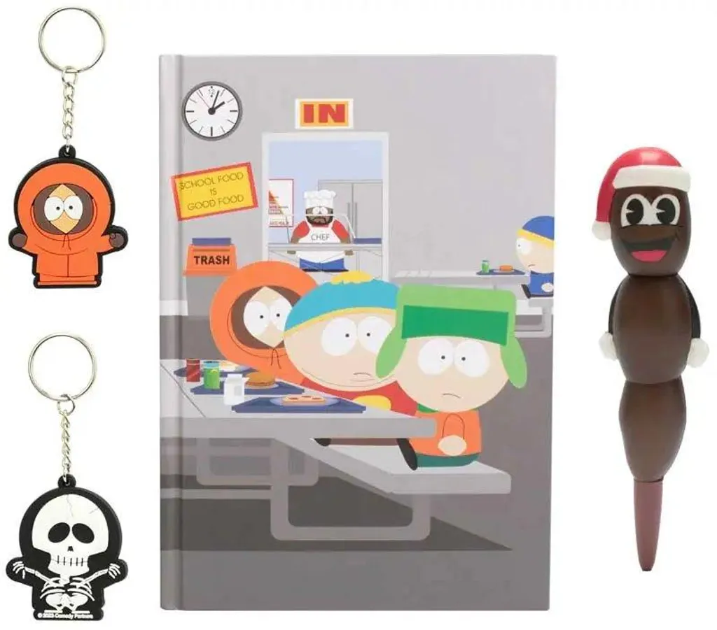Carnet South Park Blue Sky Studios avec stylo bille et porte-clés robuste