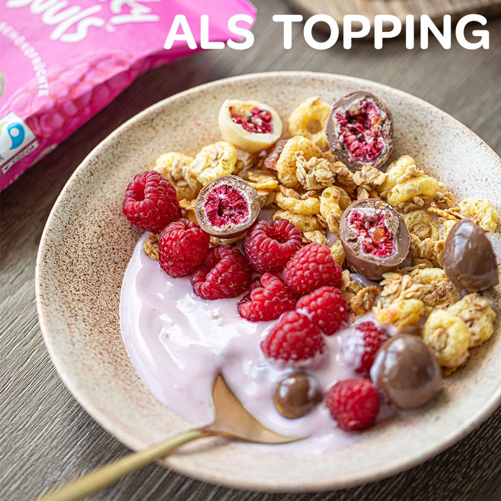 FruitySouls - Gefriergetrocknete Himbeeren mit Schokolade | Produktbild 5