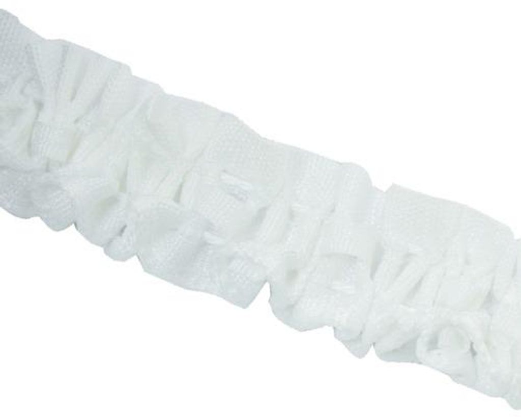 Řasící páska na záclony, bílá 10 m Obrázek produktu 