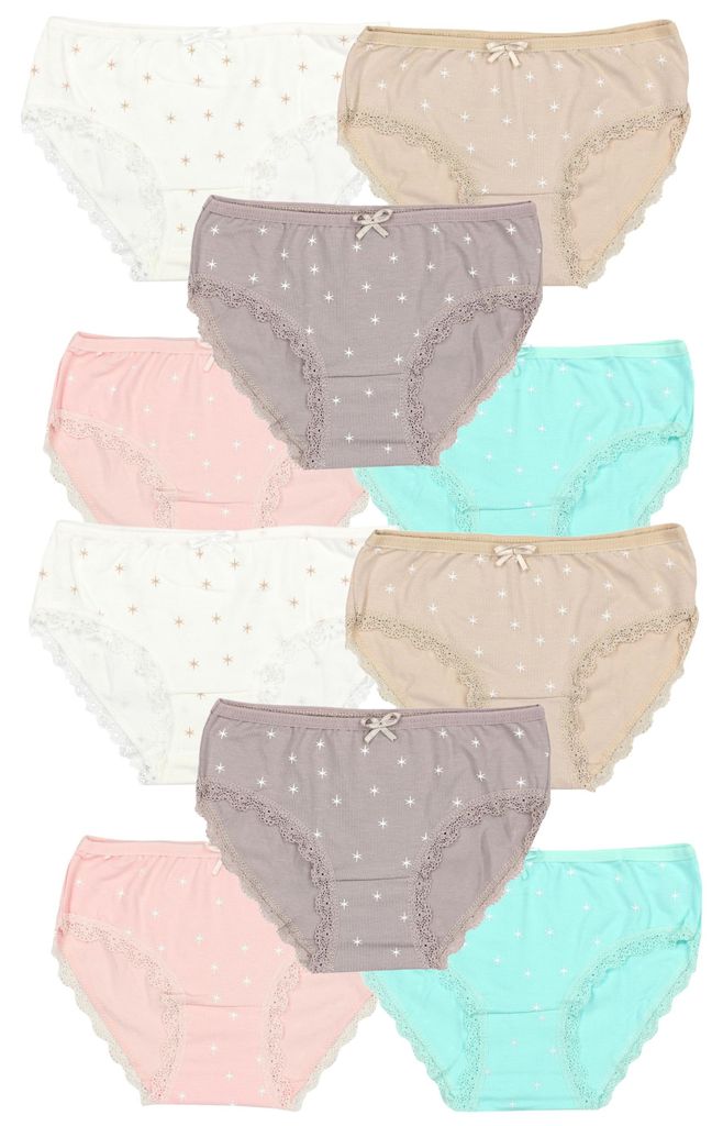 TupTam Mädchen Slips mit Aufdruck 10er Pack, Farbe: Produktbild 