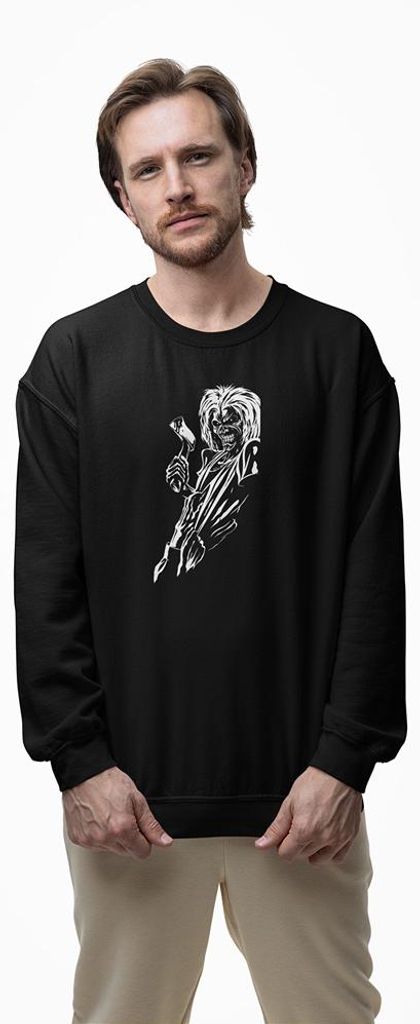D&B Design Uni Pullover SWZN00001 Eddie Schwarz-Größe XL