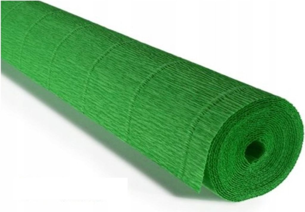 Italienisches Krepppapier 563 Grün – Hochwertige 50m Rolle Produktbild 