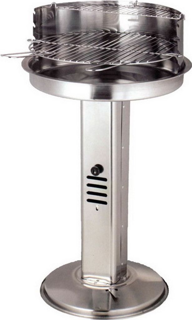 JW Edelstahl Standsäulengrill rund Grill Säulengrill 1779