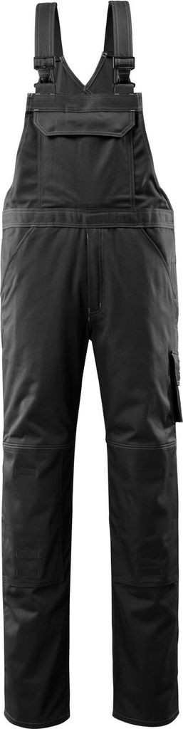 MASCOT Lowell Latzhose Größe 76C50, schwarz | Packung (1 Stück)