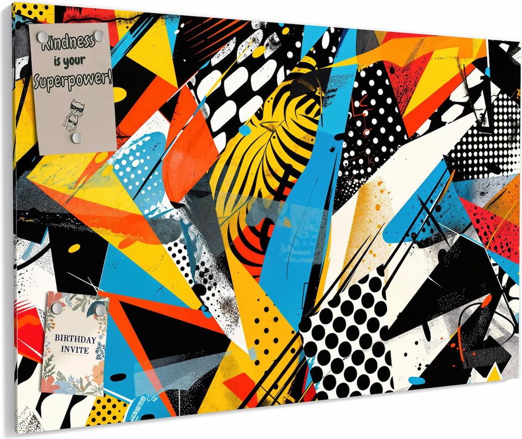 Magnettafel 60x40cm magnetisch & beschreibbar Metall-Board - Kunst des Abstrakte