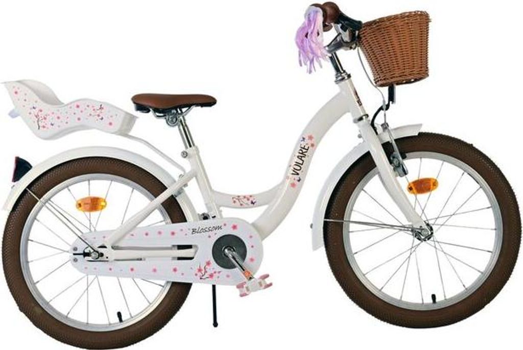 Volare Blossom Kinderfahrrad - Mädchen - 18 Zoll - Weiss Produktbild 