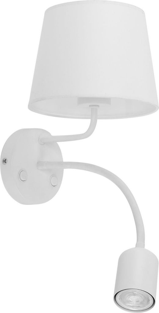Kinkiet MAJA biały 2xE27x60W tkanina wym:50x19x40cm IP20 Zdjęcie produktu 