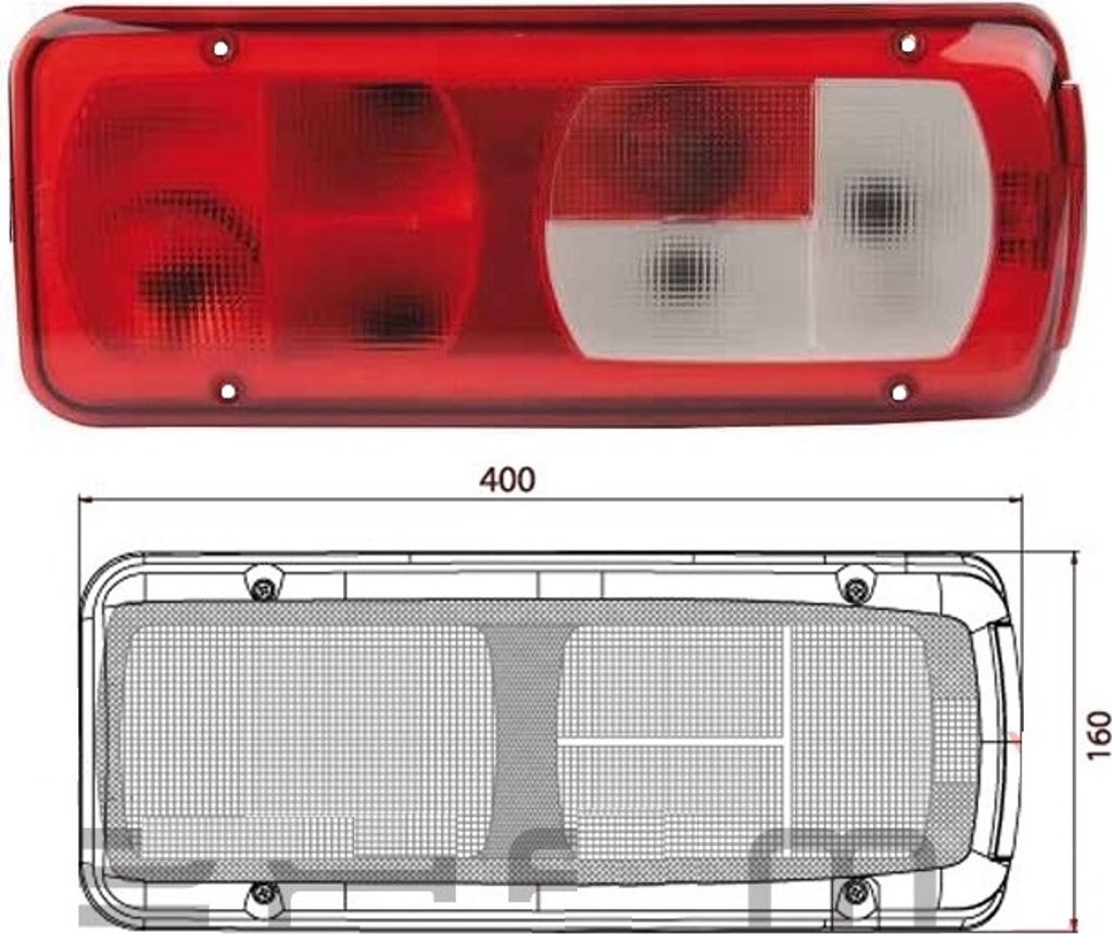 Feu arrière droit DAF CF 75/ 85, 95 XF 105, Volkswagen Image du produit 