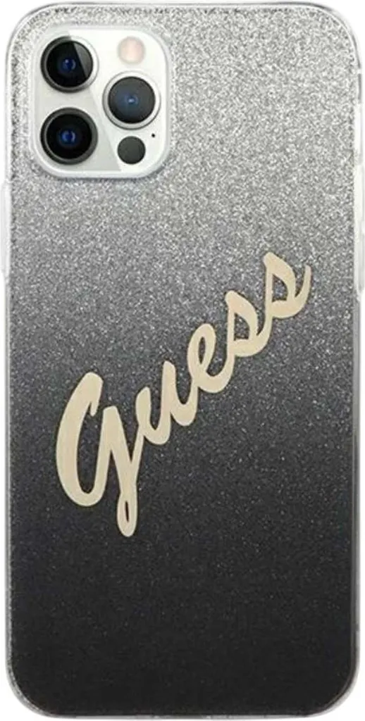 Guess Cover iPhone 12 Pro Max Nera Glitter Gradient - Chic & Safe - 3