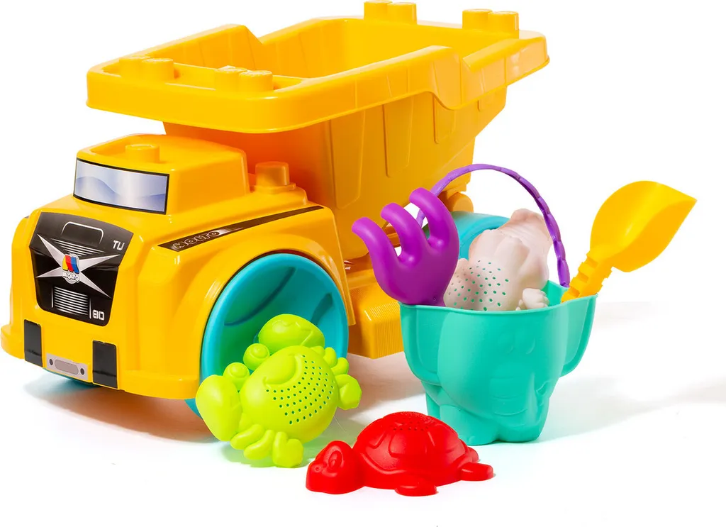 Camion à bascule Molto robuste avec kit de sable complet 5 accessoires