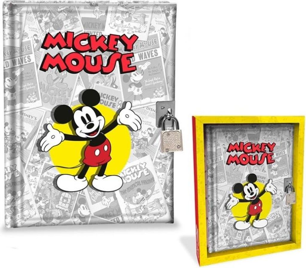 Mickey Mouse - Tagebuch mit Schloss, 80 Blätter