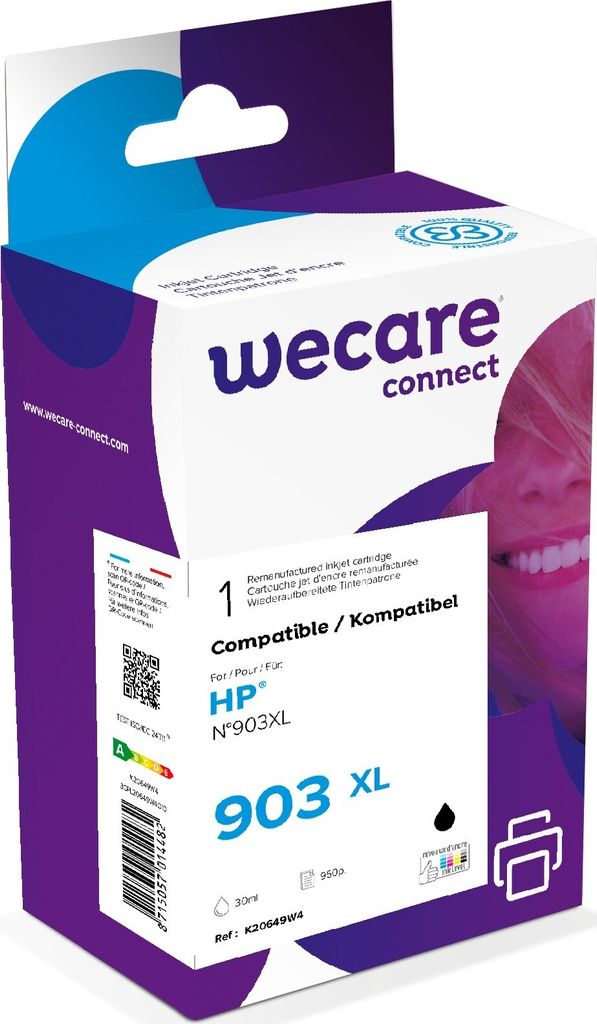Armor Tintenstrahldrucker für HP OH 6950,T6M15AE black,30ml/950str.(903XL)