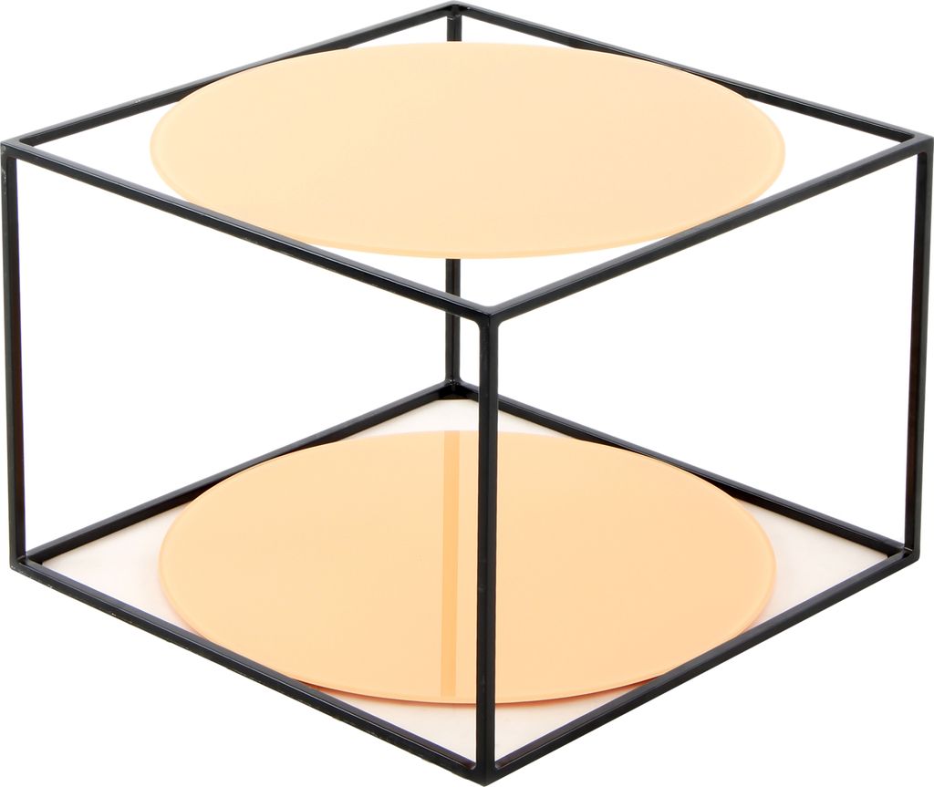 Kayoom - Retro Beistelltisch Cody 110 Orange / Schwarz