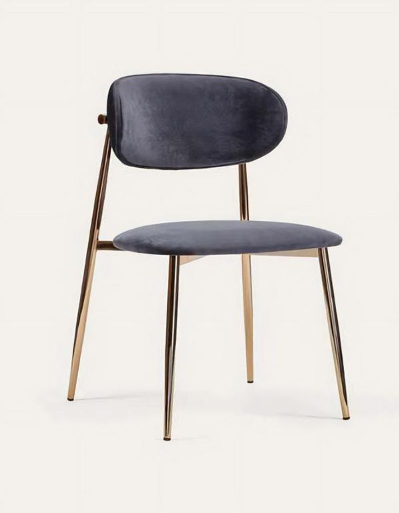 Esszimmerstuhl Blau Weiß Holz Stilvoll Modern Bequem Hochwertig Zeitlos Elegant