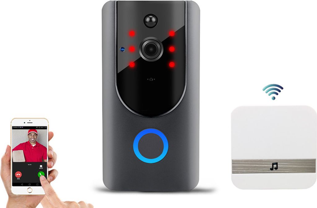 XORO SKD 10: Smarte Türsprechanlage mit Video-Kamera und WLAN-Klingel