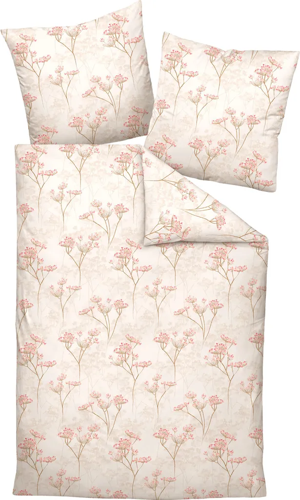 Parure de lit Janine jersey interlock infroissable 155x220 cm sable