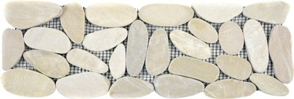 Flusskieselborde BO IN14KS 10x30 cm weiß Produktbild 