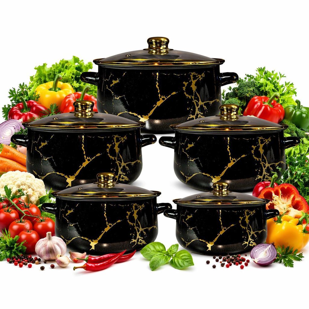 Set KlönBerg composto da 5 pentole con coperchio da 16 / 18 Immagine del prodotto 