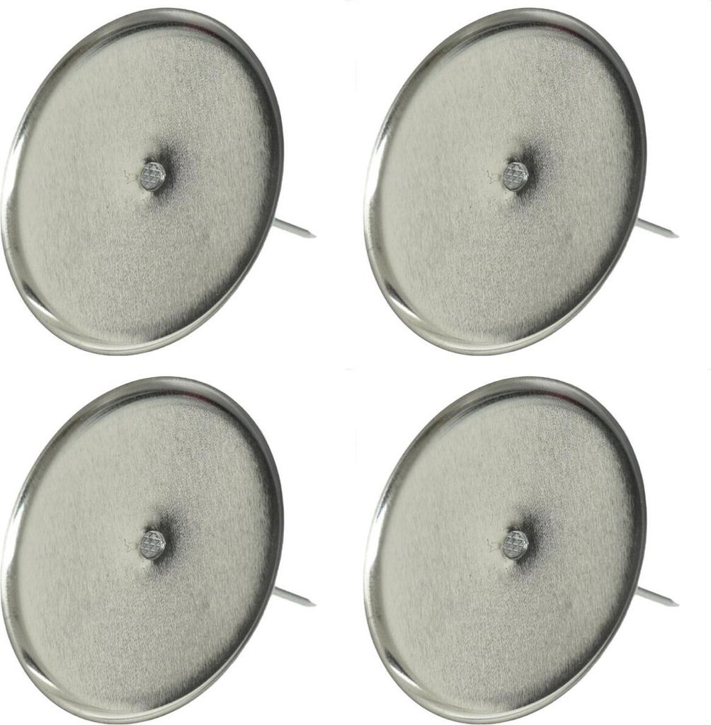 Kaemingk Adventskerzenhalter Ø 8 cm silber ohne Dorn, 4 Produktbild 